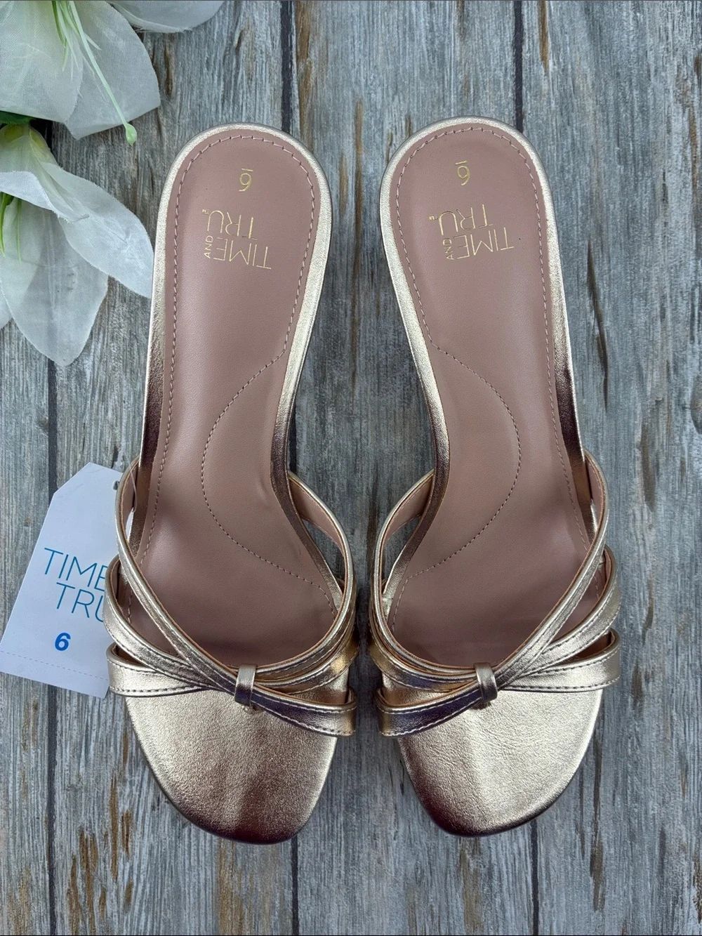 Women’s Kitten Heels Mike Sandals Shoes Size 6